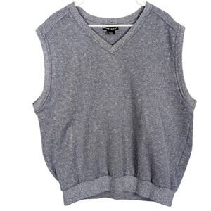 Nike Golf Sweater Vest Mens Large Blue Gray Pullover V Neck Sleeveless Casual